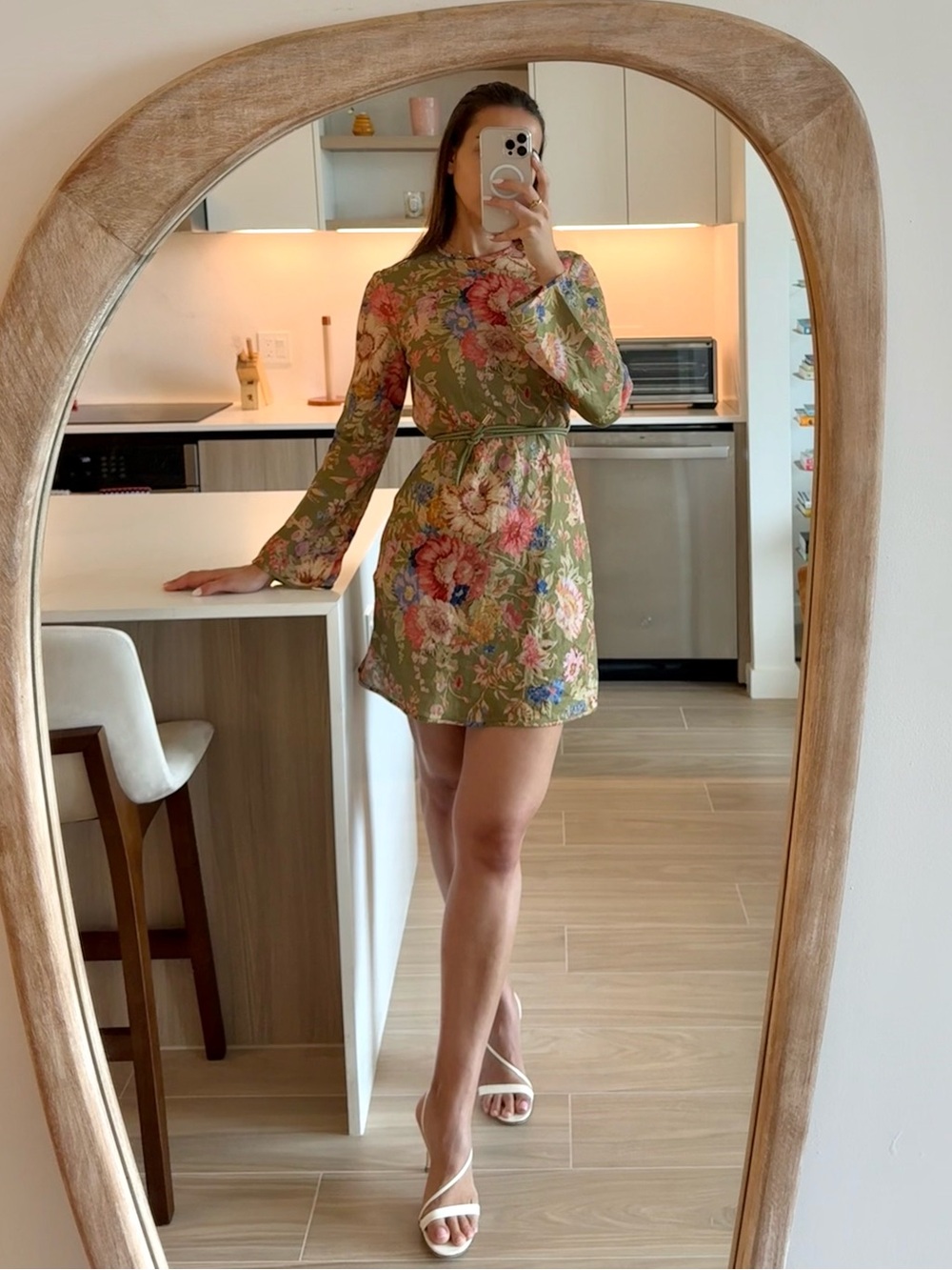 NWT Zimmermann Belted Floral print linen mini dress